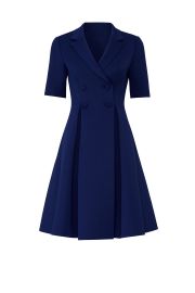 Blue Flare Suit Dress at Rent The Runway