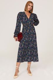 Blue Floral Dress by Derek Lam Collective for 90 Rent the Runway at Rent the Runway