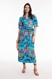 Blue Floral Rita Wrap Dress by Marie Oliver Rent the Runway at Rent the Runway