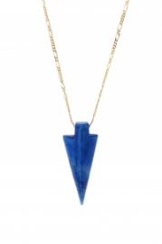 Blue Lapis Arrowhead Necklace at Jami