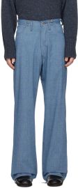 Blue Lot 209 Trousers by Taiga Takahashi on Sale at Ssense