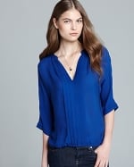 Blue Marru blouse by Joie at Bloomingdales