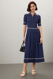 Blue Polo Midi Dress by Shoshanna for 85 Rent the Runway at Rent the Runway