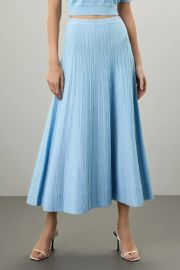 Blue Shimmer Skirt by Ronny Kobo x RTR Rent the Runway at Rent the Runway