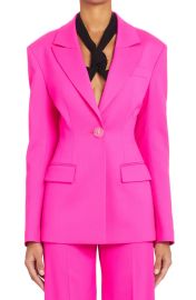 Blue Stretch Wool Gabardine Blazer at Nordstrom