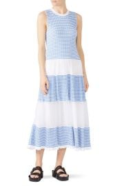 Blue Stripe Panel Maxi by RED Valentino for 160 at Rent the Runway