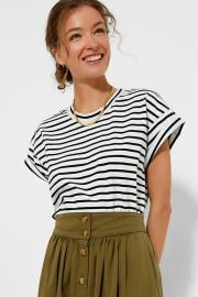 Blue Striped Presley Boyfriend Tee Tuckernuck at Tuckernuck
