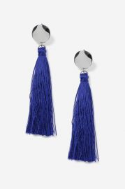 Blue Stud Tassel Drop Earrings at Nordstrom