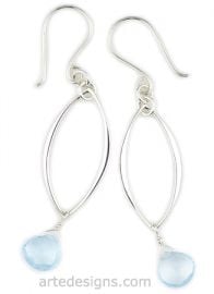 Blue Topaz Earrings at Arte Designs