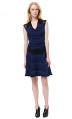 Blue Tweed Dress at Rebecca Taylor