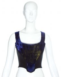 Blue Two Toned Corset by Vivienne Westwood at 1st Dibs