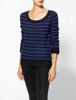 Blue and black striped sweater at Piperlime at Piperlime