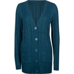 Blue cable knit cardigan like Amys at Tillys