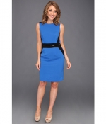 Blue colorblock dress by Calvin Klein at 6pm.png