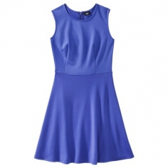 Blue fit and flare dress by Mossimo at Target