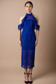 Blue lace dress at Vone