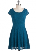 Blue lace dress from Modcloth at Modcloth