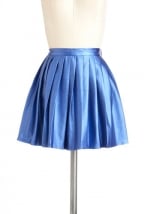 Blue metallic skirt from Modcloth at Modcloth