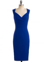 Blue pencil dress at Modcloth at Modcloth