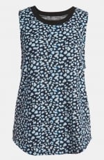 Blue printed tank top like Zoes at Nordstrom