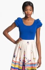 Blue ruffle sleeve top from Nordstrom at Nordstrom