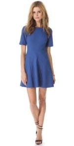 Blue seamed dress by Tibi at Shopbop