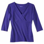 Blue wrap top by Merona at Target