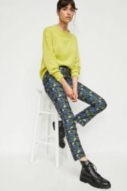 Bluebell Jacquard Pants at Anthropologie