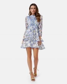 Bluebell Print Mini Dress at The Iconic