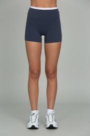 Bluewash Double Waist StrydeForm Short Gold Hinge at Gold Hinge