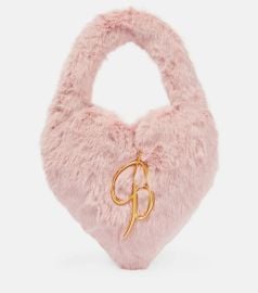 Blumarine Embellished faux fur bag at Mytheresa