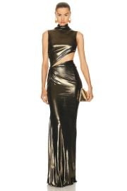 Blumarine High Neck Sleeveless Dress at Forward