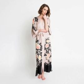 Blush Rose Kimono Robe - Long KIMONO kimandonocom at Kim and Ono