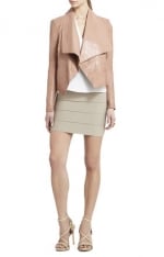 Blush leather jacket by BCBG at Bcbgmaxazria