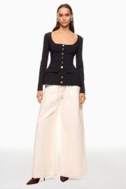 Boat Neck Peplum Blazer by WEWOREWHAT Rent the Runway at Rent the Runway