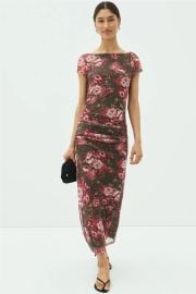 Boatneck Midi Dress by Laundry by Shelli Segal Rent the Runway at Rent the Runway
