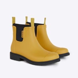 Bobbi Rain Boot // Mustard Yellow & Black at Merry People