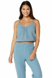 Bobi Beach Gauze Smocked Waist Cami at Ten North