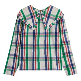 Bobo Choses - Large Square Collar Blouse - Womenx27s Collection - - Blue Smallable at Smallable