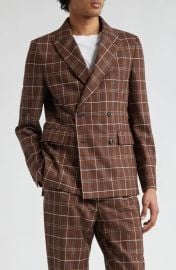 Bode Dunham Plaid Double Breasted Sport Coat at Nordstrom