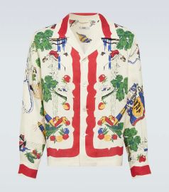 Bode Garden State Printed Linen Shirt at Mytheresa