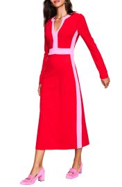 Boden Catherine Ponte Midi Dress in Rouge at Nordstrom