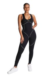 Body contour jumpsuit Black 3M lappthebrand at Lapp The Brand