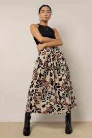 Bohme Anya Floral Midi Skirt at Bohme