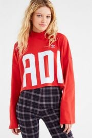 Bold Age Mock-Neck Cropped Top at Urban Outfitters