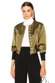 Bomber Jacket with Pearls at FWRD