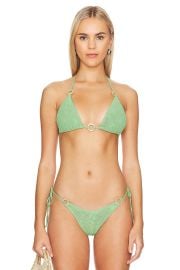 Bond Eye Ingrid Ring Triangle Top In Matcha Palm at Revolve