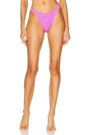 Bond Eye Scene Bikini Brief in Cerise Stripe FWRD at FWRD