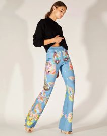 Bonded Fit and Flare Pant                       at Cynthia Rowley