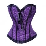 Boned purple corset at Amazon